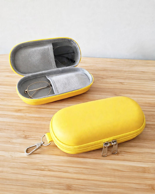 Hard Shell Double Glasses Delux Case Double-Layer for 2 pairs of Glasses Men / Women Blue FREE DELIVERY